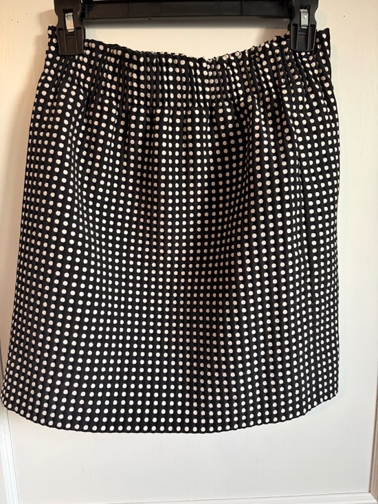 J. Crew Dresses & Skirts - J. Crew Black and White Polka Dot Midi Skirt